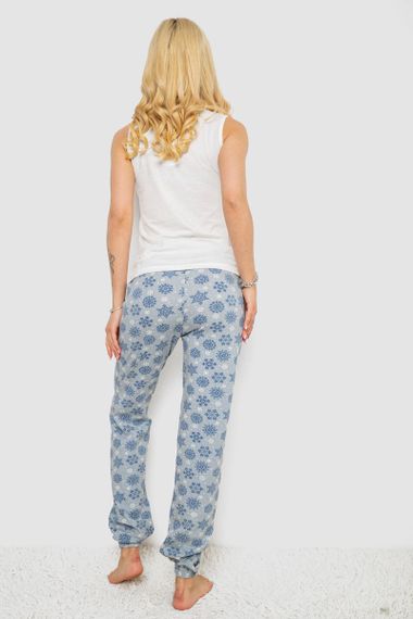 Пижама женская с принтом  -уценка, цвет молочный, 243R1484-021-U-6 | Зображення 3