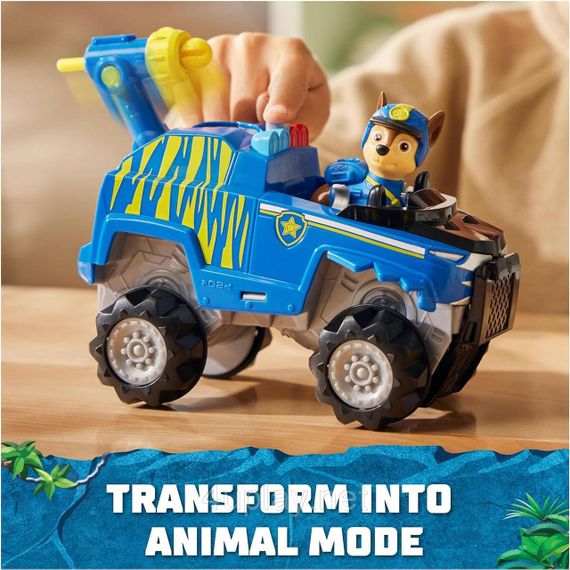 Щенячий патруль в джунглях Машина тигр и фигурка Гонщика Оригинал Paw Patrol Jungle Pups Chase Tiger Vehicle | Зображення 7