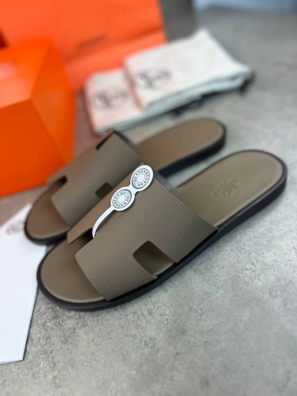 Сланці Hermes Izmir Etoupe чоловічі коричневі ob421 | Зображення 4