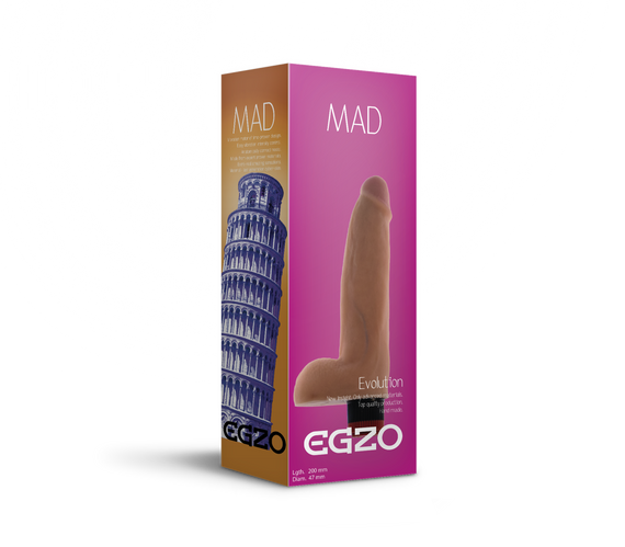 Вібратор EGZO Ciberskin V002 ( 20 см х 4,7 см ) Sex Aura | Зображення 1