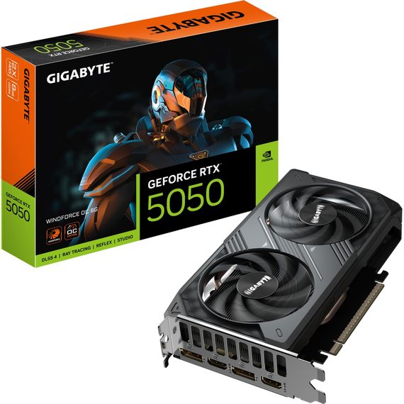 Відеокарта GIGABYTE GeForce RTX5050 8Gb WINDFORCE OC (GV-N5050WF2OC-8GD) | Зображення 9