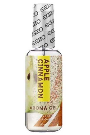 Їстівний гель-лубрикант EGZO AROMA GEL-яблуко з корицею, 50 мл | Зображення 1