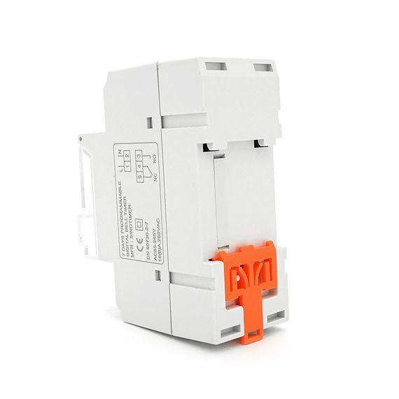 Реле часу Sinotimer TM928RAKL, на DIN-рейку, LCD, програмований, змінна батарея, 16А, 85-265V, 87х65х35 мм | Зображення 1