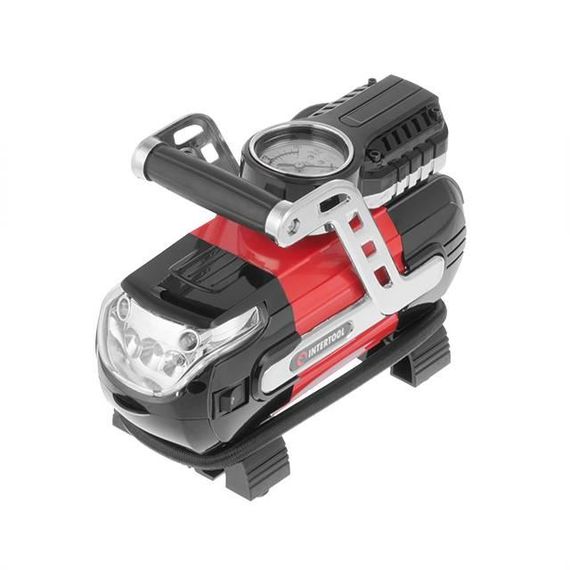 Компресор автомобільний 12 В. Один циліндр 30 мм INTERTOOL AC-00021