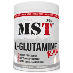 Глютамін для спорту MST Nutrition Glutamine RAW 500 g /100 servings/