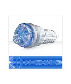 Мастурбатор в колбе с имитацией орального секса Fleshlight Turbo Core Blue Ice, голубой sexstyle