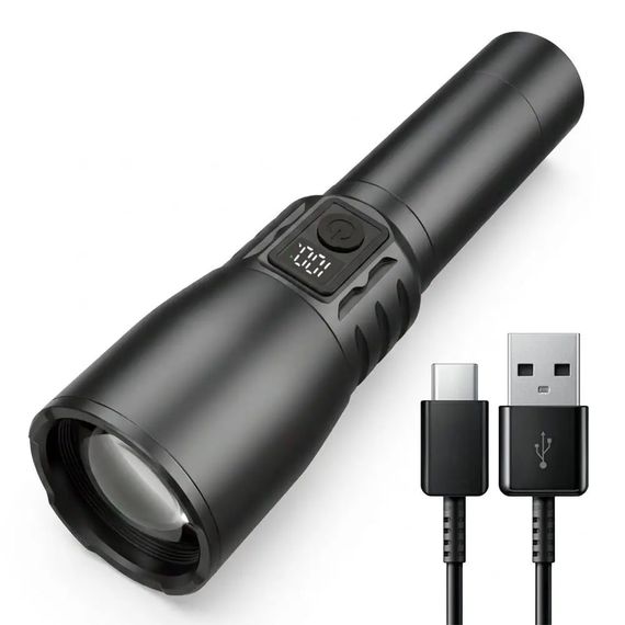 Ручний акумуляторний ліхтарик BL CB X86 / Потужний ручний ліхтарик далекого світіння | Зображення 1