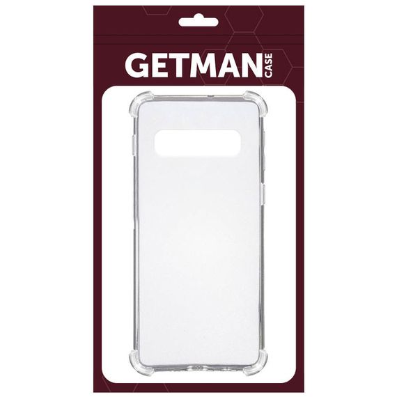 TPU чохол GETMAN Ease logo посилені кути для Samsung Galaxy S10 Безбарвний (прозорий) | Зображення 1