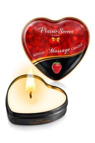 Массажная свеча-сердечко Plaisirs Secrets Strawberry (35 мл) sexstyle