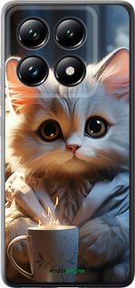 Чохол на Xiaomi 14T Pro Білий кіт "5646u-3806-2448"
