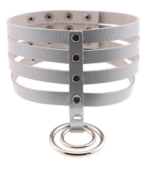 Чокер-нашийник SKN-AS21 GREY sexstyle