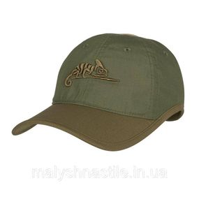 Бейсболка Helikon-Tex Logo Cap – PolyCotton Ripstop Olive Green/Adaptive Green