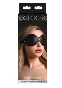 Маска на глаза Infinity Taboom, веганская кожа, черная Sex Aura
