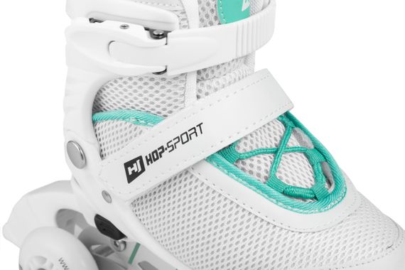 Роликові ковзани 3в1 Hop-Sport HS-903 Motion S (розмір) Біло-м'ятні | Зображення 5