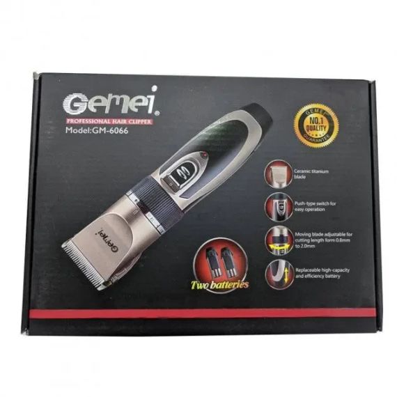 Професійна акумуляторна машинка для стрижки GEMEI GM-6066 | Зображення 1