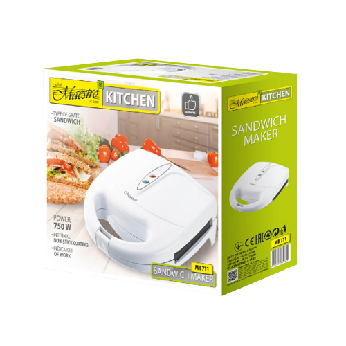 Бутербродниця 750W MR-711 Maestro | Зображення 2