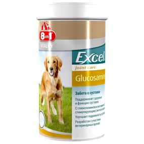 Вітаміни 8in1 Excel Glucosamine для покращення роботи суглобів у собак 110 табл