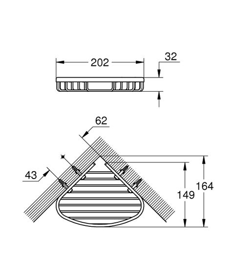 Поличка-решітка Grohe Bau Cosmopolitan Neutral (40664001) | Зображення 2