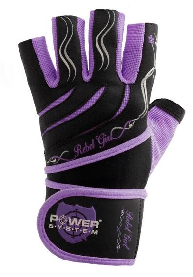 Рукавички для фітнесу Power System PS-2720 Rebel Girl жіночі Purple S | Зображення 1