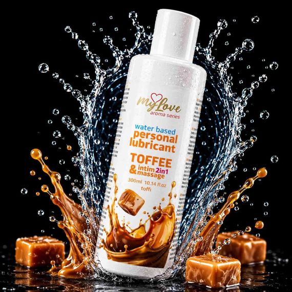 2в1 лубрикант та масажний гель - MyLove Aroma Series Intim&Massage Toffi, 300 мл Sex Aura | Зображення 1