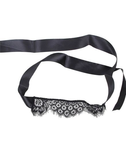 Боді мереживне відкрите Star Night з підтяжками та пов'язкою на очі, чорне, XS-S sexstyle | Зображення 4