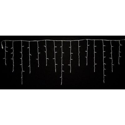 Гирлянда Delux ICICLE 100LED 2x0.7 м Желтый flash Белый/Белый IP44 (90015181) | Зображення 1