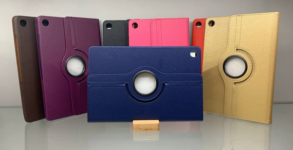 Шкіряний чохол книжка 360 для Samsung Galaxy Tab A9 Plus X210 / X216 синій