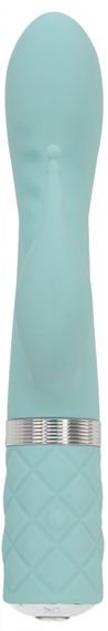 Розкішний вібратор-кролик Pillow Talk - Kinky Teal з кристалом Сваровські, потужний | Зображення 1