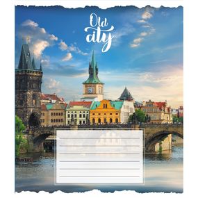 Зошит загальний "Старе місто" 096-630039K-5 в клітинку, 96 аркушів