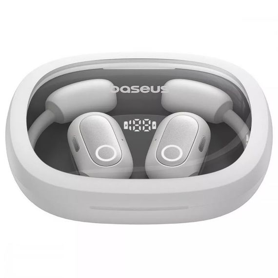 Бездротові TWS навушники Baseus Eli Fit OS Open-Ear (A00073200) Moon White | Зображення 2