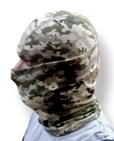Балаклава мужская тактическая подшлемник  пиксель трикотаж летняя Tactical Balaclava