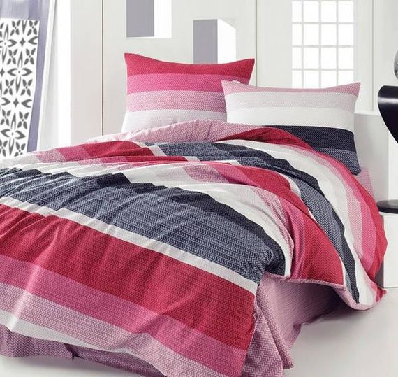 Постельное белье Marie Claire Felice kirmizi Ранфорс Хлопок Семейный размер