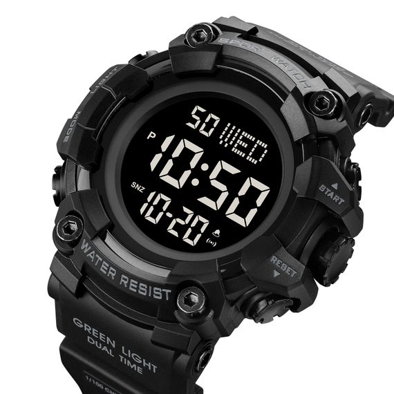 Чоловічий годинник Skmei 1968 All Black | Зображення 1