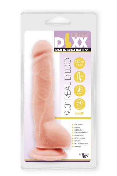 Фалоімітатор з подвійною щільністю Mr. DIXX 9INCH DUAL DENSITY DILDO Sex Aura | Зображення 1