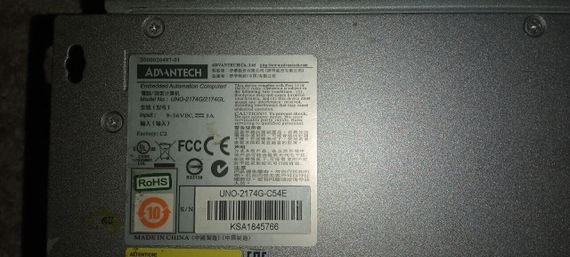 Промисловий ПК Advantech UNO-2174G / Intel Celeron 847E (2 ядра по 1.1 GHz) / 4 GB DDR3 / 30 GB SSD / Intel HD Graphics б/в | Зображення 4