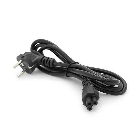 Кабель живлення Schuko PC-186 CEE7/7-IEC C5, 1.8M, 0.75mm, для ноутбука, OEM Q80 МЕДЬ!!!
