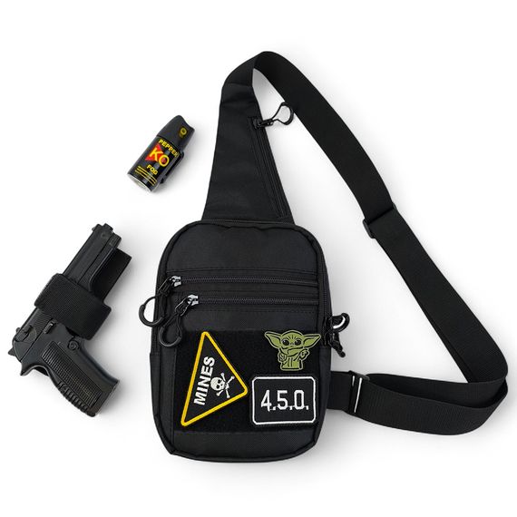 Сумка тактична для чоловіків, Сумка для прихованого носіння пістолета, Сумки чоловічі тактичні YR-42 | Зображення 6