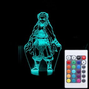 Акриловий світильник-нічник з пультом 16 кольорів Кедзюро Ренгоку tty-n001701