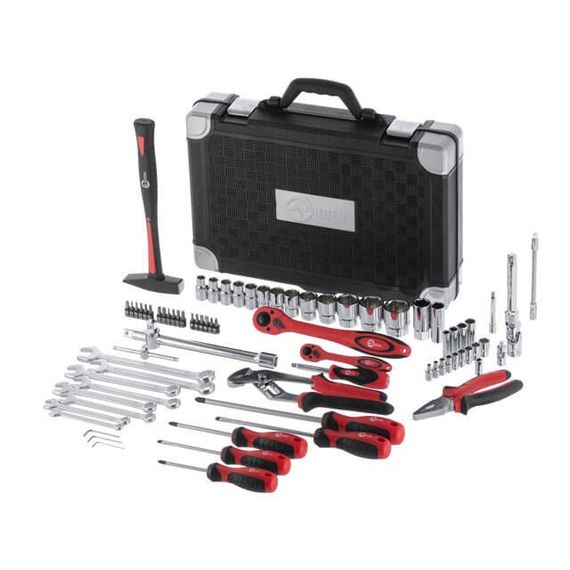 Професійний набір інструментів 1/2", 1/4", 78 од., Cr-V INTERTOOL ET-7078 | Зображення 2