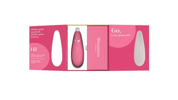 Вакуумний кліторальний стимулятор Womanizer Premium 2 - Raspberry, функції Autopilot та Smart Silenc Sex Aura | Зображення 6