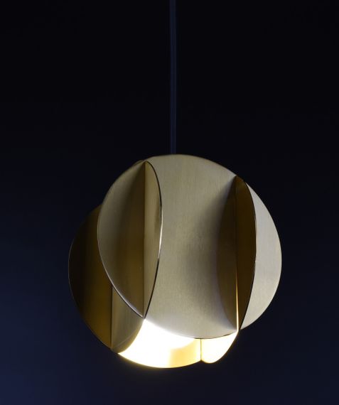 Люстра підвісна на 1 лампочку 27080 Латунь 25-200х15х15 см. | Зображення 5