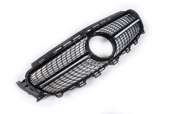 Передня решітка Diamond Black (2016-2019) З місцем під камеру для Mercedes E-сlass W213 2016- рр | Зображення 2