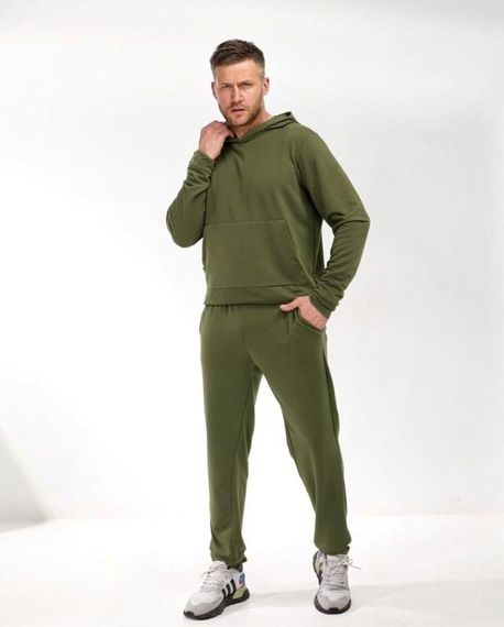 Мужской спортивный костюм SOLINNA Mod 105, комплект худые + брюки,  46–60 Хаки, 54–56 | Зображення 5