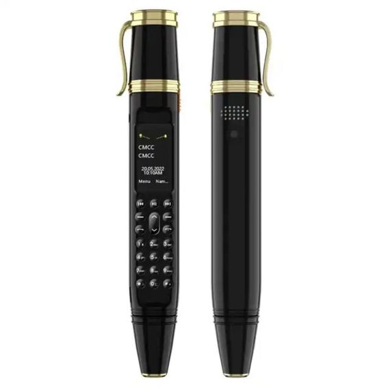Міні мобільний телефон ручка AIEK BM111 2SIM Чорний (код: SKU-2163839083)