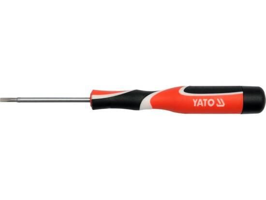 Викрутка плоска прецизійна YATO шліц SL3 x 75 мм YT-25810