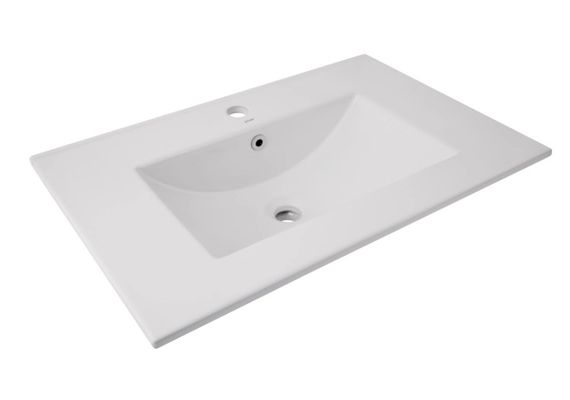 Раковина врізна меблева Qtap Albatross 720х460х180 White без донного клапана QT01113070CW1