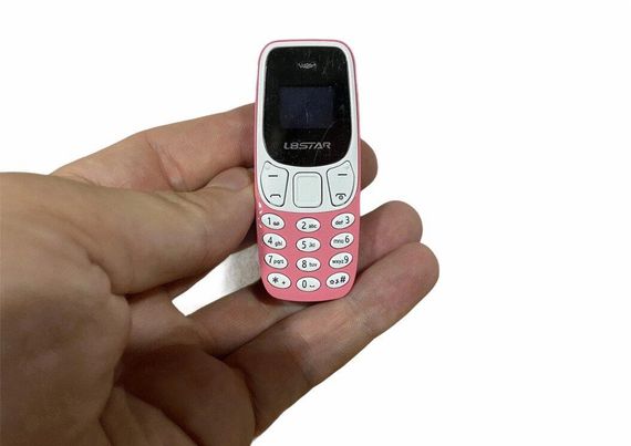 Міні мобільний маленький телефон L8 Star BM10 (2Sim) рожевий | Зображення 4