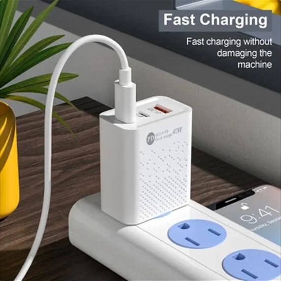 Сетевой адаптер pd 20w Type C и 1 USB зарядное устройство | Зображення 2
