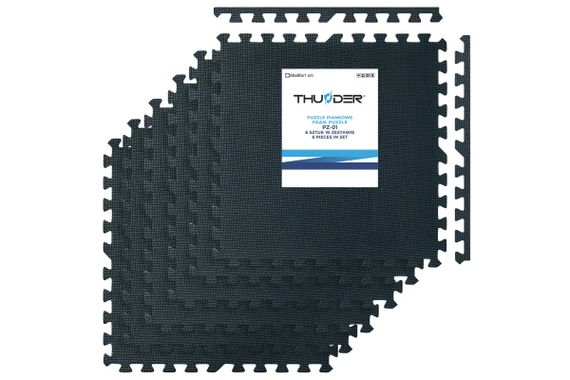 Килимок-пазл THUNDER PZ-01 60 х 60 чорний (PZ-01)