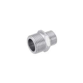 Ніпель перехідний Karro 3/8"х1/4" ЗЗ нікельований KR-3114